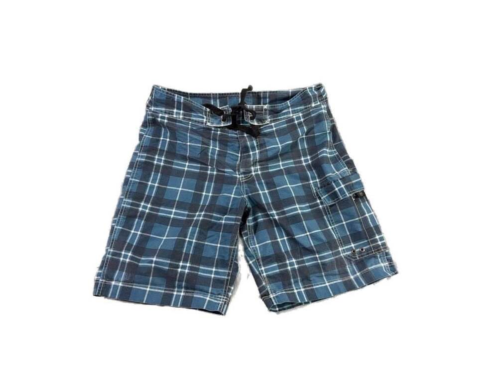 One Star Converse Plaid Cargo Board Shorts Size 34
